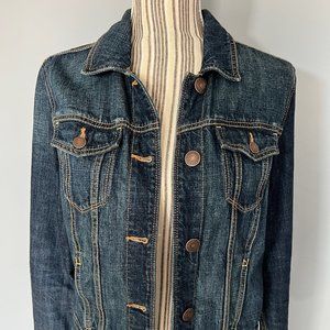 AMERICAN EAGLE OUTFITTER'S Women’s Med Wash Denim Jean Jacket Sz Medium